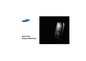 Brugsanvisning Samsung SGH-X700 Mobiltelefon
