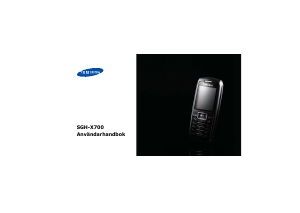 Bruksanvisning Samsung SGH-X700 Mobiltelefon