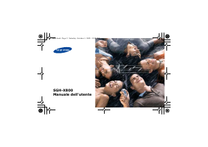 Manuale Samsung SGH-X800 Telefono cellulare