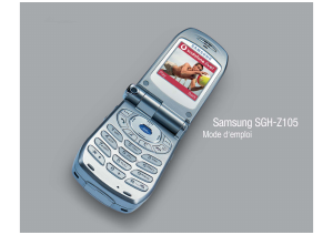 Mode d’emploi Samsung SGH-Z105U Téléphone portable