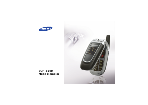 Mode d’emploi Samsung SGH-Z140 Téléphone portable