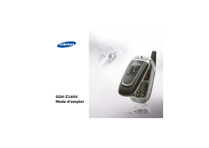 Mode d’emploi Samsung SGH-Z140V Téléphone portable