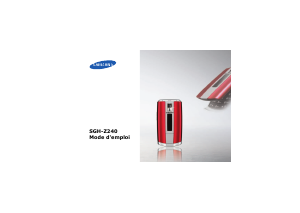 Mode d’emploi Samsung SGH-Z240 Téléphone portable