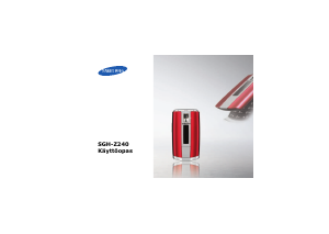 Käyttöohje Samsung SGH-Z240 Matkapuhelin