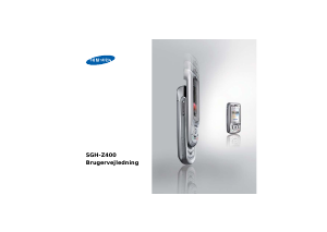 Brugsanvisning Samsung SGH-Z400 Mobiltelefon