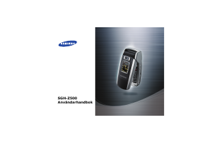 Bruksanvisning Samsung SGH-Z500 Mobiltelefon