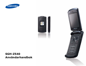 Bruksanvisning Samsung SGH-Z540 Mobiltelefon