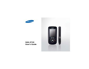 Manual Samsung SGH-Z720S Mobile Phone