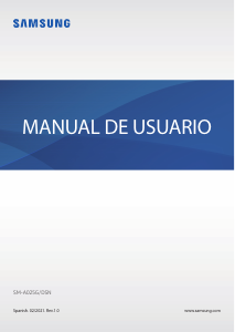 Manual de uso Samsung SM-A025G/DSN Galaxy A02s Teléfono móvil