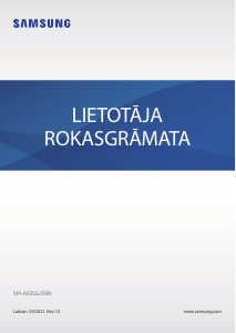 Rokasgrāmata Samsung SM-A025G/DSN Galaxy A02s Mobilais tālrunis
