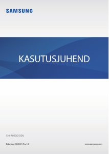 Kasutusjuhend Samsung SM-A025G/DSN Galaxy A02s Mobiiltelefon