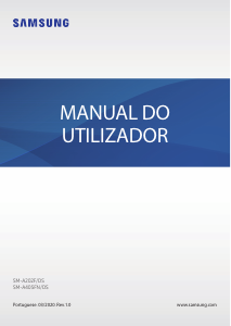 Manual Samsung SM-A202F/DS Galaxy A20 Telefone celular