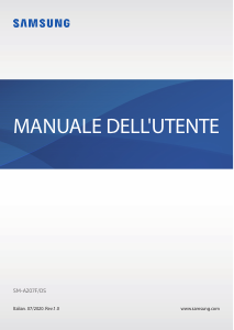 Manuale Samsung SM-A207F/DS Galaxy A20s Telefono cellulare
