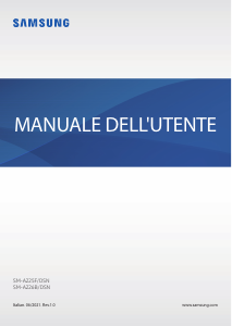 Manuale Samsung SM-A225F/DSN Galaxy A22 Telefono cellulare
