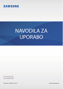 Priročnik Samsung SM-A226B/DSN Galaxy A22 Mobilni telefon