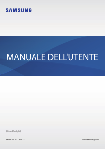 Manuale Samsung SM-A326B/DS Galaxy A32 Telefono cellulare