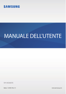 Manuale Samsung SM-A426B/DS Galaxy A42 Telefono cellulare