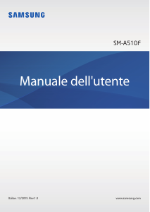 Manuale Samsung SM-A510F Galaxy A5 Telefono cellulare