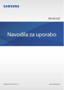 Priročnik Samsung SM-A510F Galaxy A5 Mobilni telefon