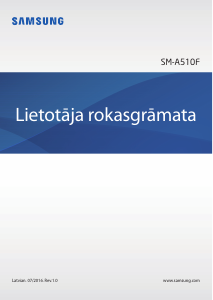Rokasgrāmata Samsung SM-A510F Galaxy A5 Mobilais tālrunis