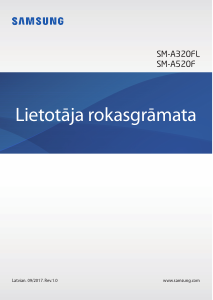 Rokasgrāmata Samsung SM-A520F Galaxy A5 Mobilais tālrunis