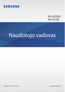 Vadovas Samsung SM-A520F Galaxy A5 Mobilusis telefonas