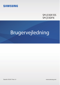 Brugsanvisning Samsung SM-J330F/DS Galaxy J3 Pro Mobiltelefon