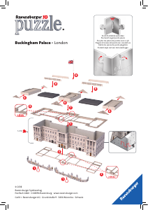 Bruksanvisning Ravensburger Buckingham Palace 3D Puslespill