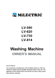 Handleiding Milectric LV-730 Wasmachine