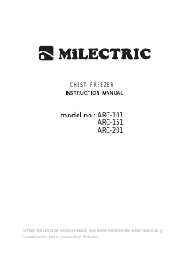 Manual Milectric ARC-101 Congelador