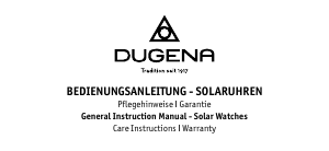 Manual Dugena Gent Solar Watch