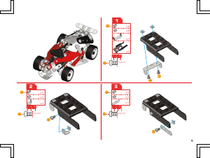 Manual Meccano set 21201 STEM Racing vehicles