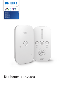 Kullanım kılavuzu Philips SCD503 Avent Bebek telsizi
