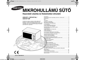 Használati útmutató Samsung CE1071AT/XEH Mikrohullámú sütő