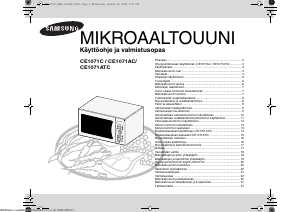 Käyttöohje Samsung CE1071C Mikroaaltouuni