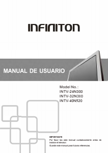 Handleiding Infiniton INTV-32N310 LED televisie