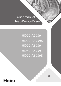Handleiding Haier HD80-A3959S Wasdroger