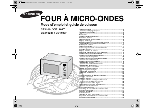 Mode d’emploi Samsung CE1100/XEN Micro-onde