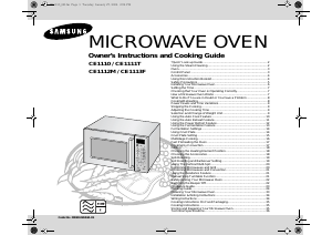 Manual Samsung CE1110 Microwave