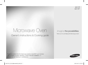 Manual Samsung CE117P-X1 Microwave
