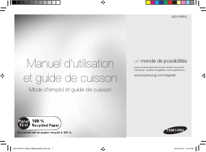 Mode d’emploi Samsung CE117PFC Micro-onde