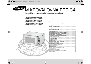 Priročnik Samsung CE1180GB Mikrovalovna pečica