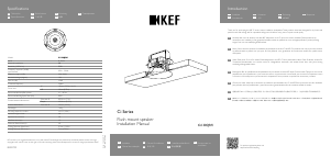Manual de uso KEF Ci130QRfl Altavoz