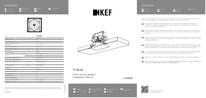 説明書 KEF Ci130QSfl スピーカー