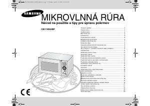 Návod Samsung CE1185UBF Mikrovlnná rúra