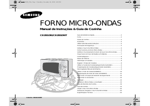 Manual Samsung CE281DN Micro-onda