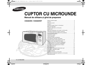 Manual Samsung CE282DN Cuptor cu microunde