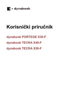 Priručnik Toshiba dynabook Portege X30-F Prijenosno računalo