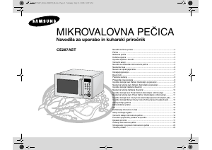 Priročnik Samsung CE287AST/XAG Mikrovalovna pečica