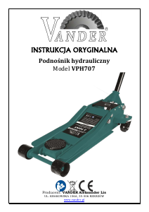 Instrukcja Vander VPH707 Podnośnik